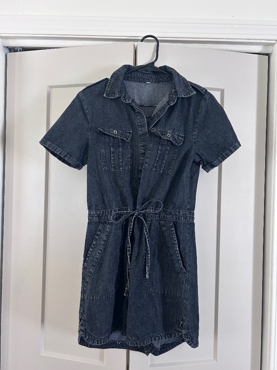 Pants - Denim Romper